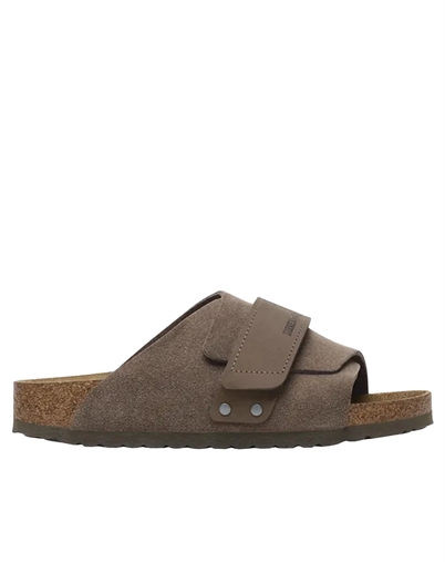 Kyoto Nubuck Suede Leather Sandal - Concrete Gray - Birkenstock